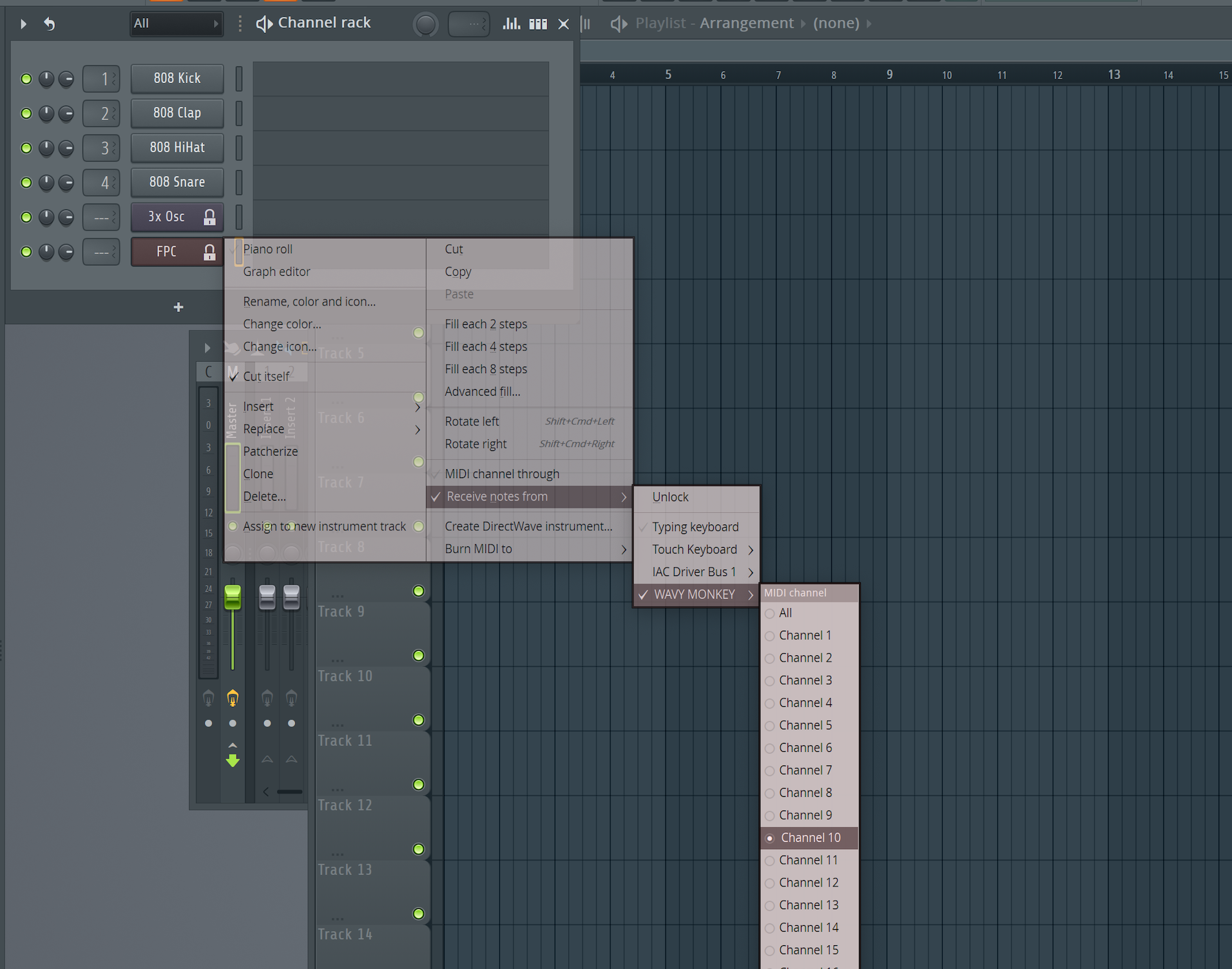 FL Studio configure channel